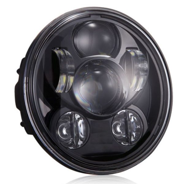 Harley Davidson uchun DOT Emark 5.75 dyuymli Led Hedalight far far qora qora muhrlangan nur