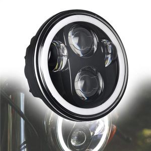 Harley Davidson mototsiklli faralari uchun qora xrom uchun Morsun 40w 5 3/4 dyuymli LED faralari projektori