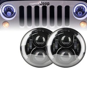 Halo yoritgichli Land Rover 90 farasi uchun Morsun 7inch muhrlangan nurli LED faralari projektori