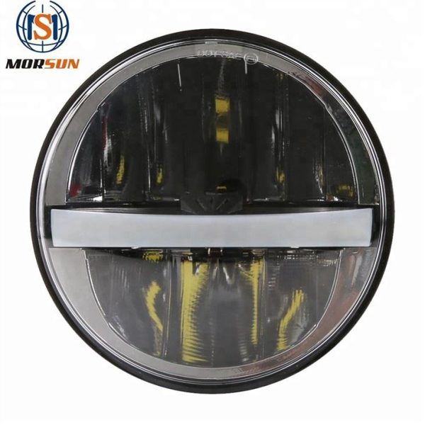 Harley Mototsikl 5 uchun Morsun Dumaloq LED Fara 5 3/4 H4 Led High Beam