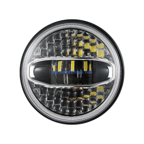 Harley uchun yangi Universal 7 dyuym va Jeep JK Led mototsiklli faralar uchun yoritgichlar Halo Light